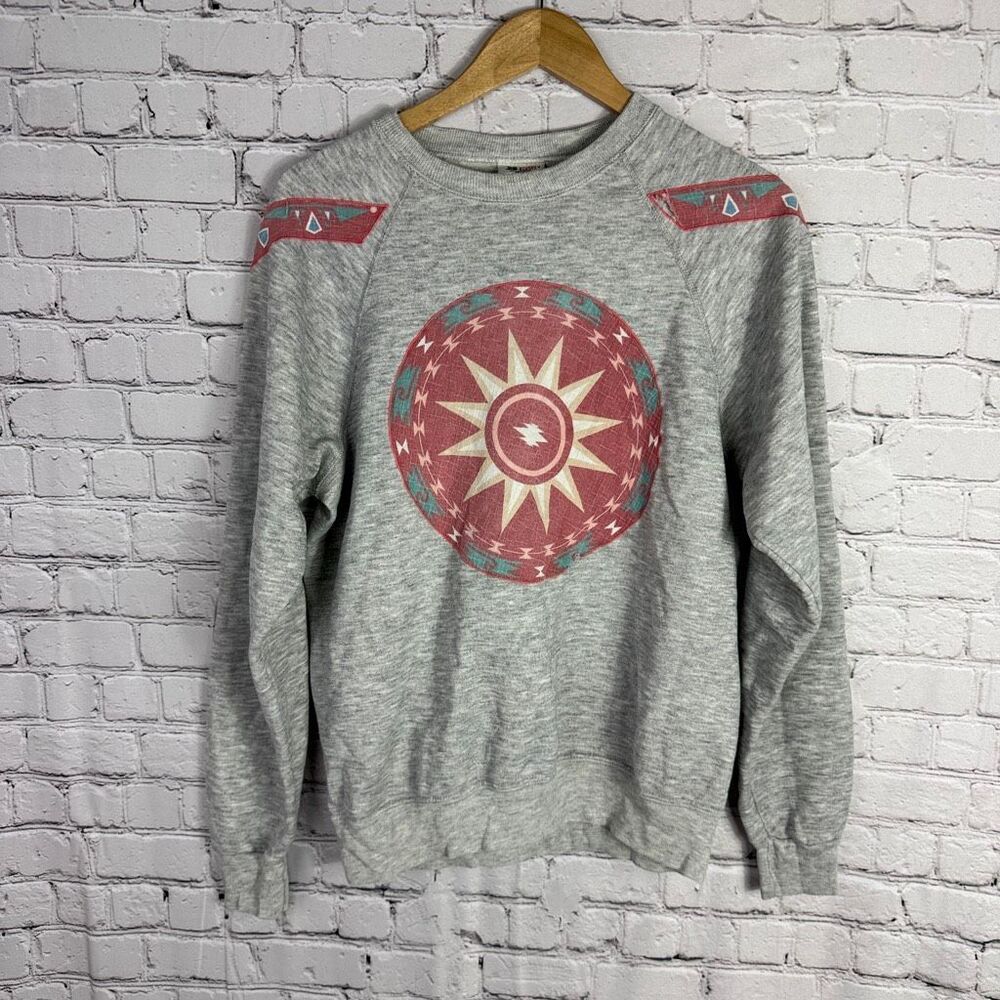 Vintage Lee Sturdy Sweats Patchwork Crewneck Sweatshirt Size L
